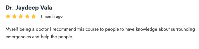Review from learner