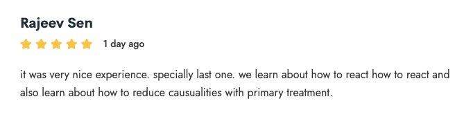 Review from learner